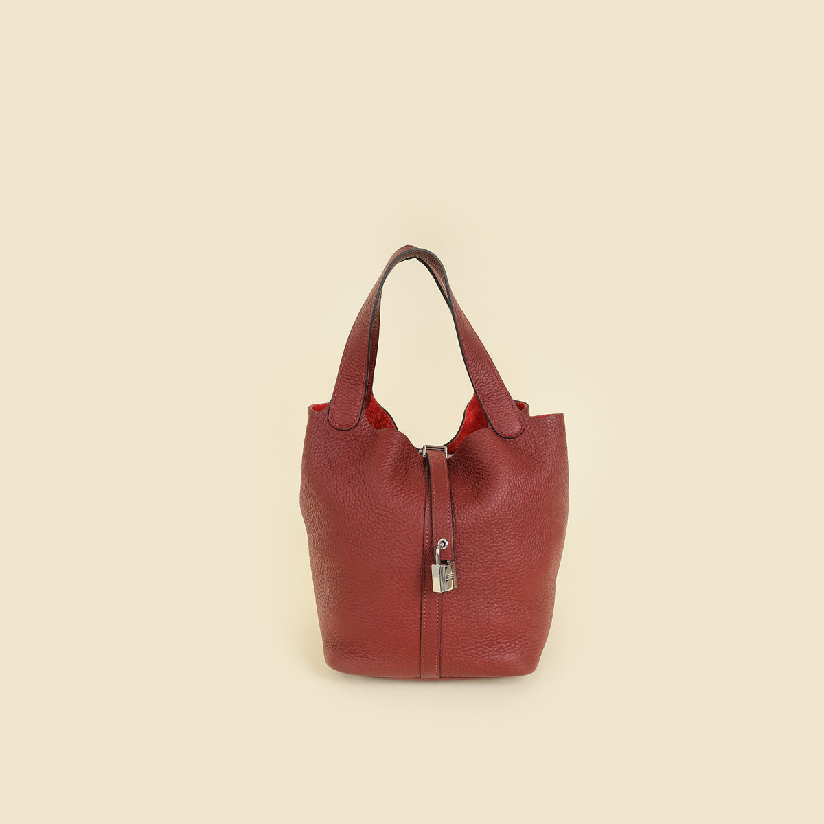 Hermes Rouge H Picotin Lock 22 Bag