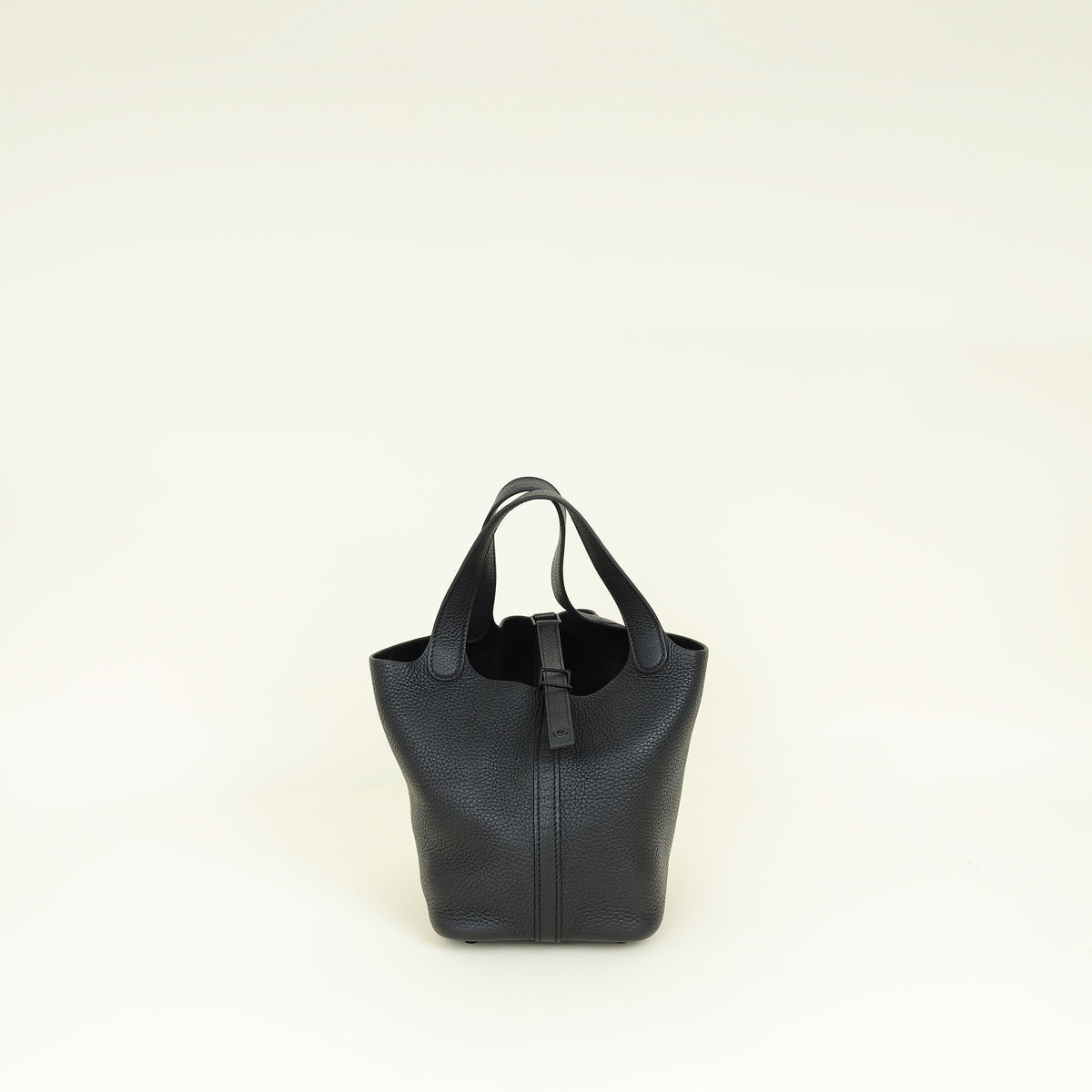 Hermes Monochrome Picotin Lock 18 Bag W/ Twilly
