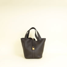 Hermes Chocolate Picotin Lock 22 Bag
