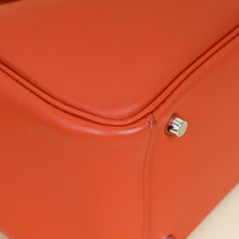Hermes Terre Battue Capucine Verso Mini Lindy Bag
