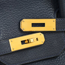 Hermes Bleu de Prusse Retourne Birkin 35 Bag