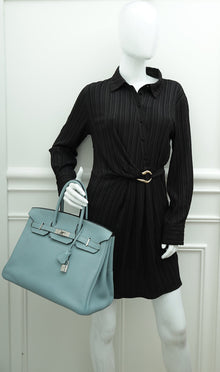 Hermes Ciel Birkin 35 Bag