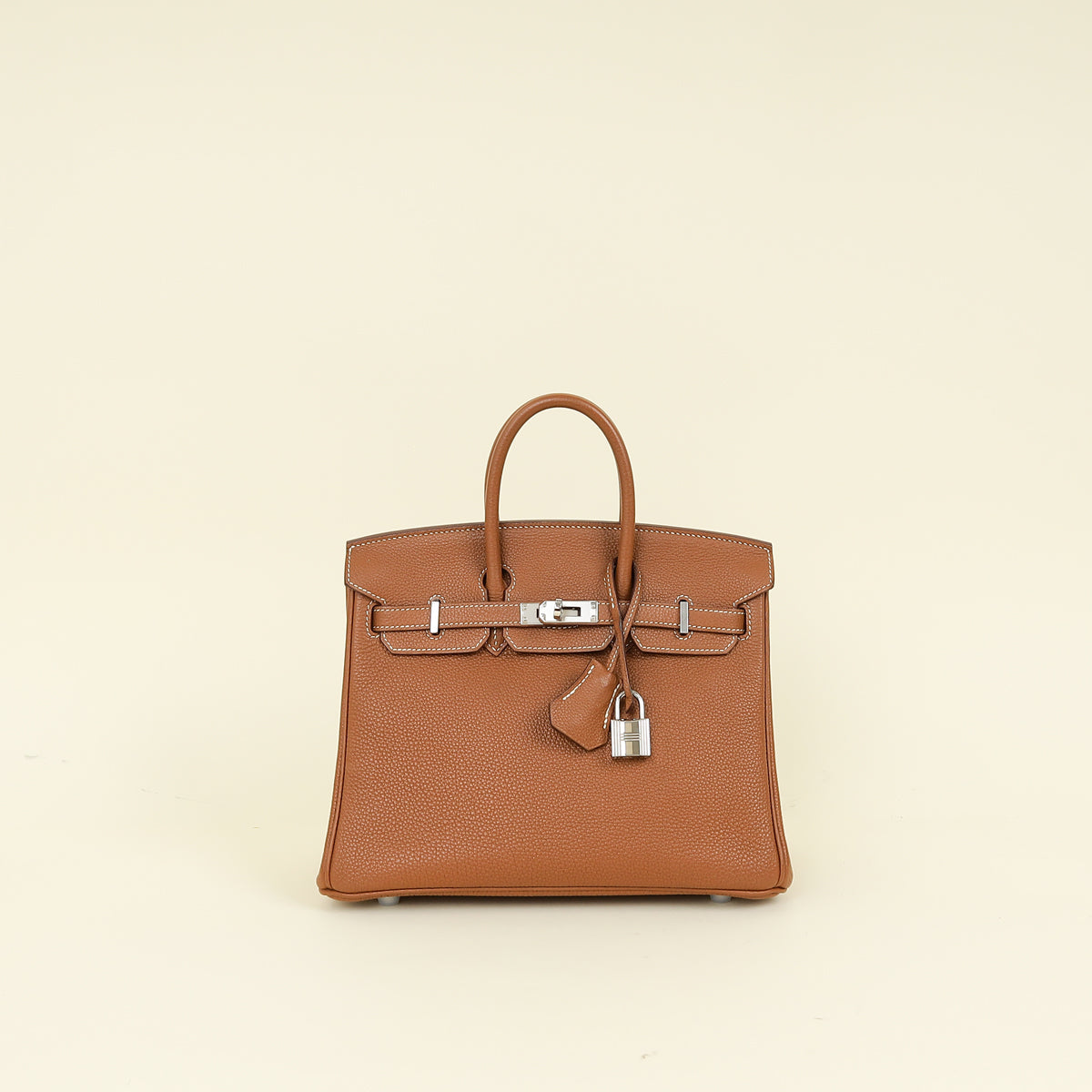 Hermes Gold Birkin 25 Togo Bag