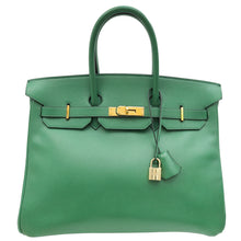 Hermes Vert Bengal Retourne Birkin 35 Bag