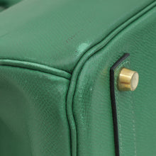 Hermes Vert Bengal Retourne Birkin 35 Bag