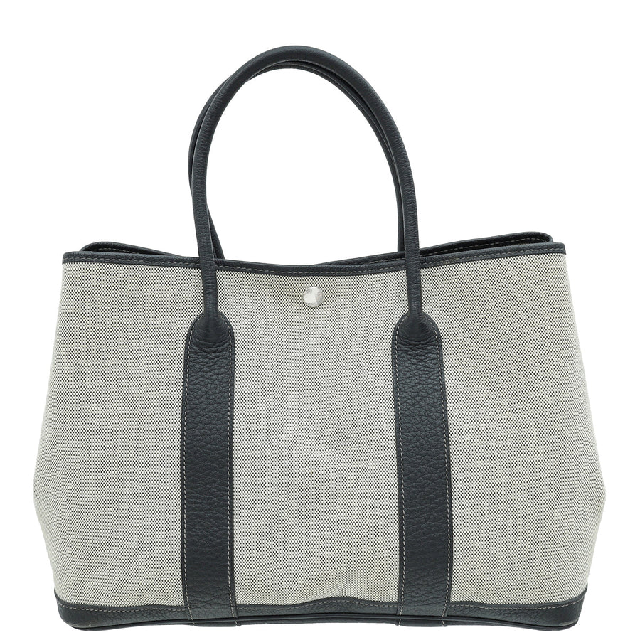Hermes Bicolor Toile H Negonda Garden Party 36 Bag