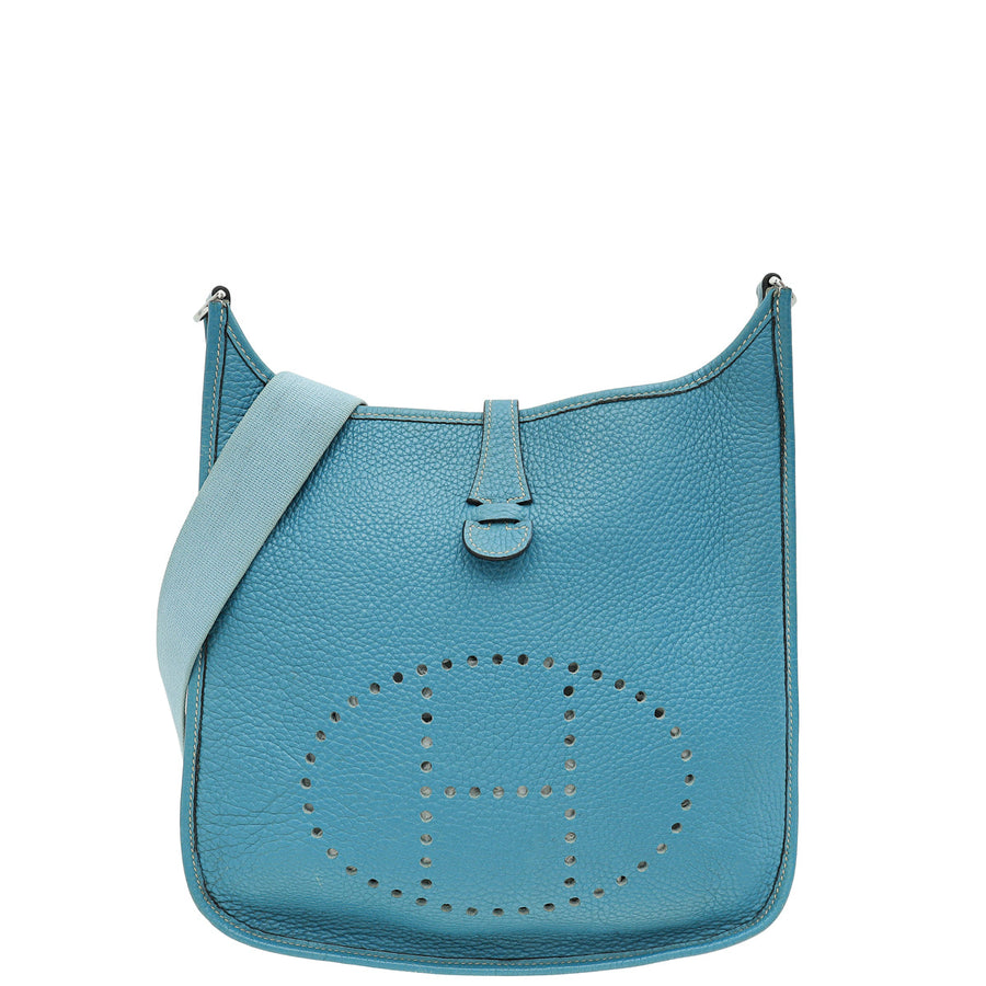 Hermes Blue Jean Evelyne II PM Bag