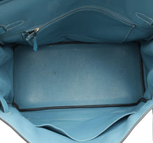 Hermes Blue Jean Retourne Birkin 35 Bag
