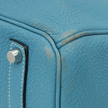 Hermes Blue Jean Retourne Birkin 35 Bag