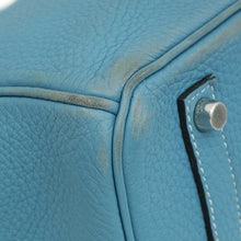 Hermes Blue Jean Retourne Birkin 35 Bag