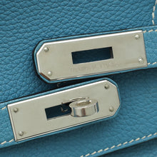 Hermes Blue Jean Retourne Birkin 35 Bag