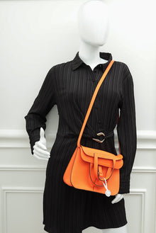 Hermes Orange Minimum Halzan 25 Bag
