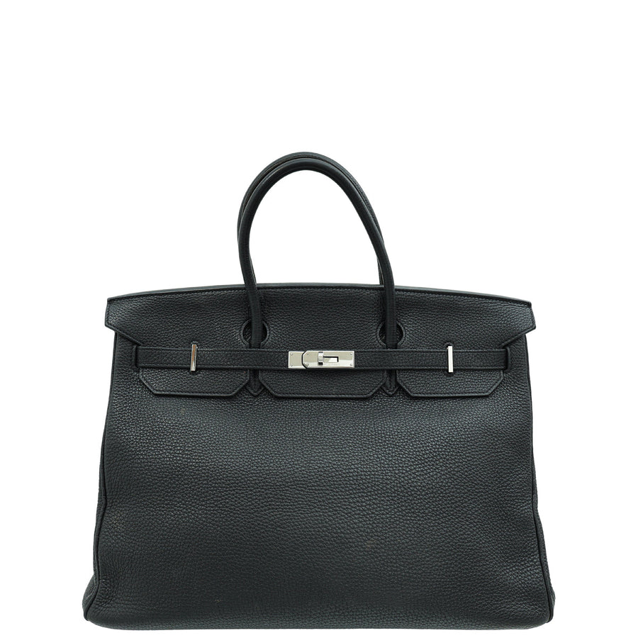 Hermes Noir Birkin 40 Bag