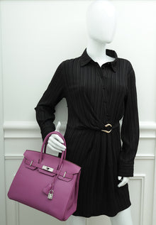 Hermes Cyclamen Birkin 30 Chevre Bag