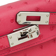 Hermes Rose Ostrich Tyrine Mini Kelly Bag