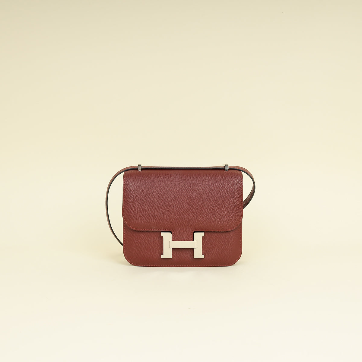 Hermes Rouge H Constance III Re-Edition Mini Bag
