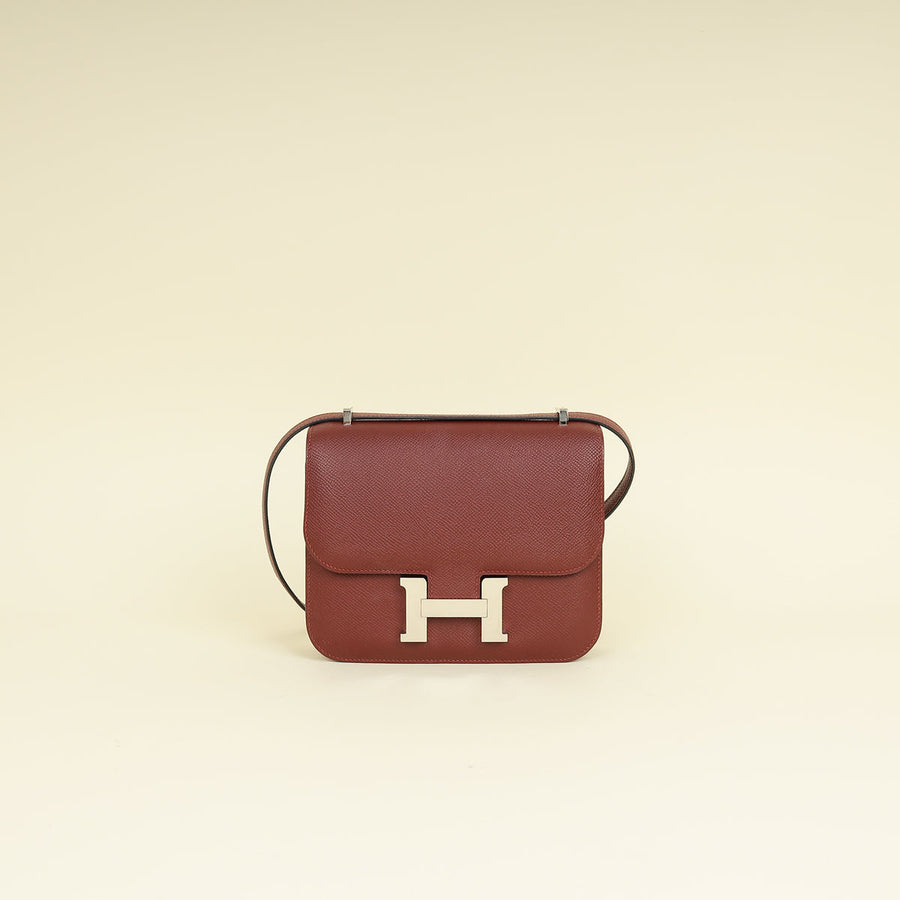 Hermes Rouge H Constance III Re-Edition Mini Bag