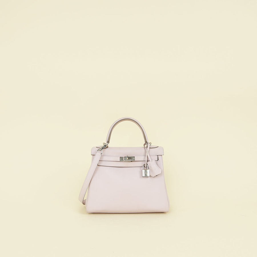 Hermes Mauve Pale Retourne Kelly 25 Bag