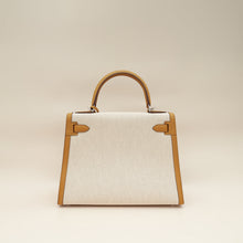 Hermes Bicolor Toile H Swift Kelly Sellier 28 Bag
