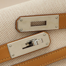 Hermes Bicolor Toile H Swift Kelly Sellier 28 Bag