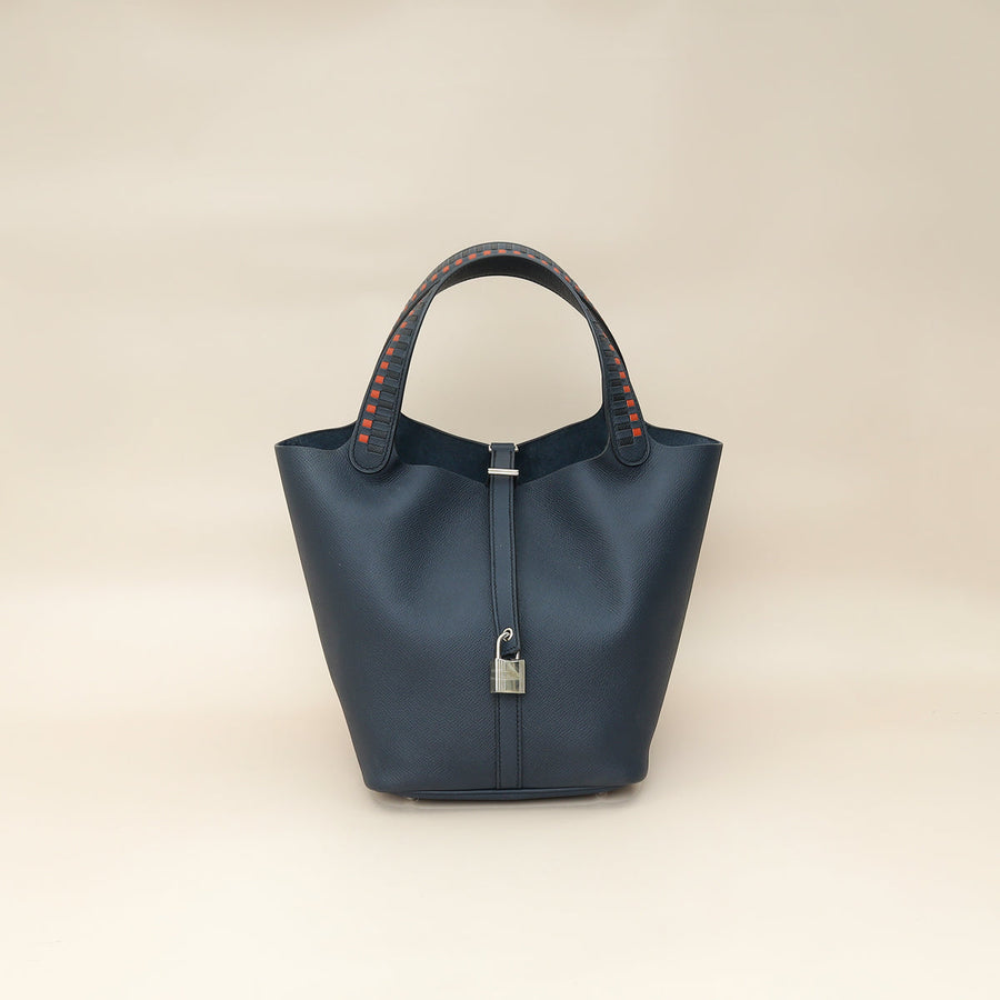 Hermes Tricolor Picotin Lock 22 Tressage Bag