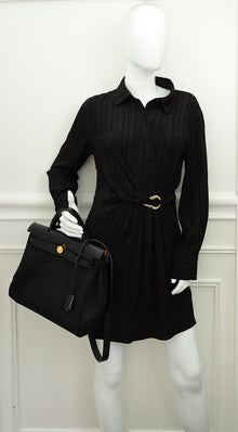 Hermes Noir Herbag Zip 31 Retourne Vache Hunter PM Bag