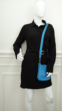 Hermes Blue Izmir Evelyne 16 TPM Bag