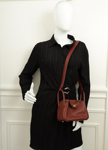 Hermes Bicolor Swift Mini Lindy Verso Bag