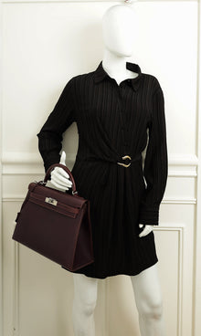 Hermes Raisin Sellier Kelly 32 Bag