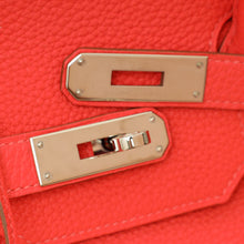 Hermes Rouge Pivoine Retourne Birkin 35 Bag