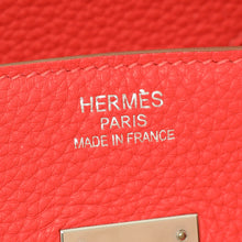 Hermes Rouge Pivoine Retourne Birkin 35 Bag