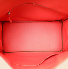 Hermes Rouge Pivoine Retourne Birkin 35 Bag