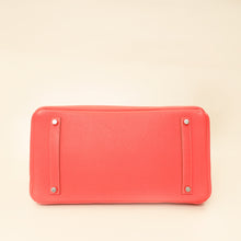 Hermes Rouge Pivoine Retourne Birkin 35 Bag