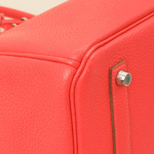 Hermes Rouge Pivoine Retourne Birkin 35 Bag