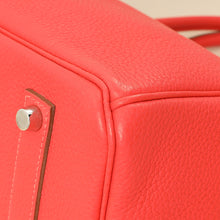 Hermes Rouge Pivoine Retourne Birkin 35 Bag