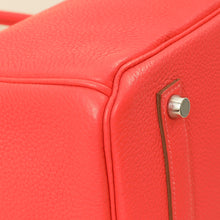 Hermes Rouge Pivoine Retourne Birkin 35 Bag