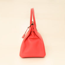 Hermes Rouge Pivoine Retourne Birkin 35 Bag