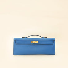 Hermes Bleu Izmir Kelly Cut Clutch