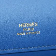 Hermes Bleu Izmir Kelly Cut Clutch