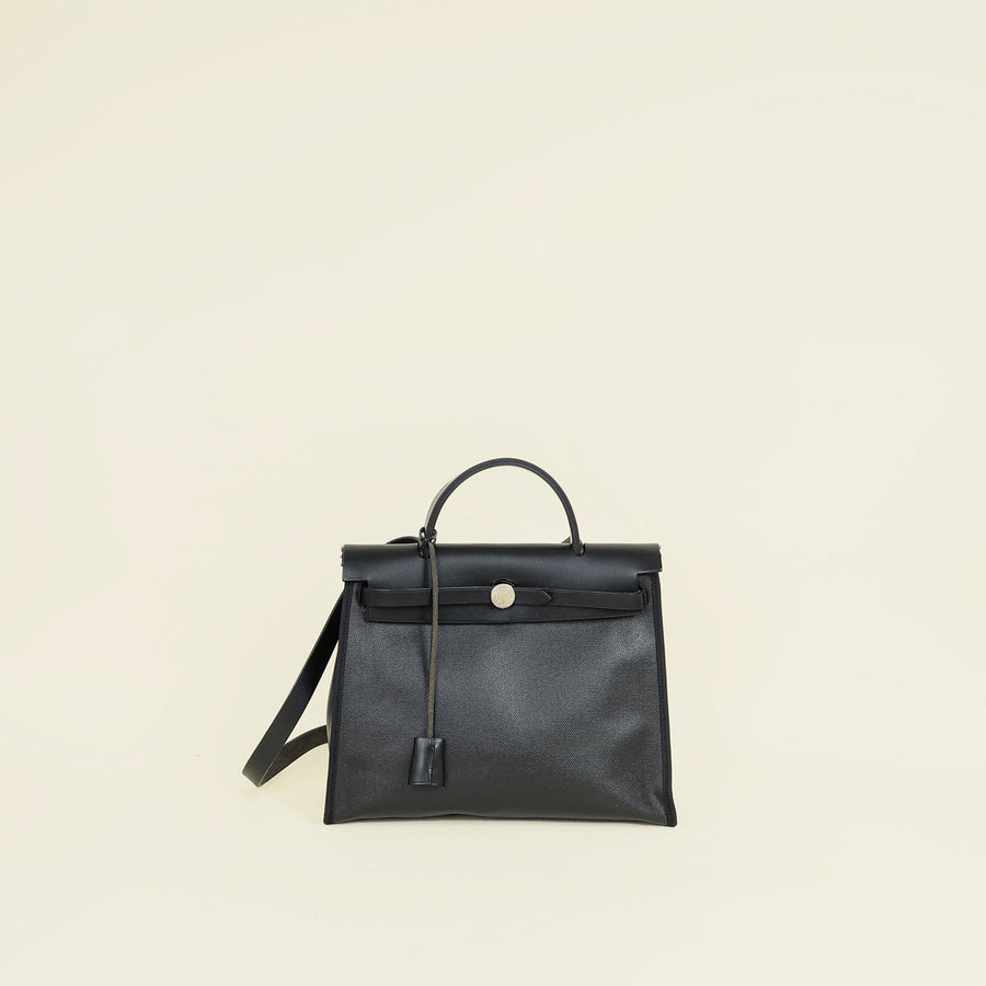 Hermes Noir Berline Herbag Zip 31 PM Bag