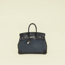 Hermes Noir Ghillies Birkin 35 Bag