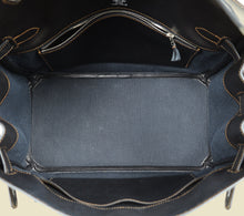 Hermes Noir Ghillies Birkin 35 Bag