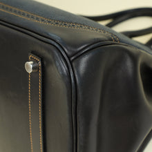 Hermes Noir Ghillies Birkin 35 Bag