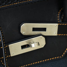Hermes Noir Ghillies Birkin 35 Bag