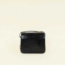 Hermes Noir Verso Shiny Alligator Constance 24 Bag