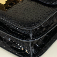 Hermes Noir Verso Shiny Alligator Constance 24 Bag