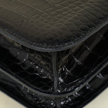 Hermes Noir Verso Shiny Alligator Constance 24 Bag
