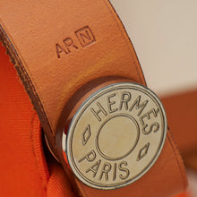 Hermes Orange Toile Cabag 42 GM Bag