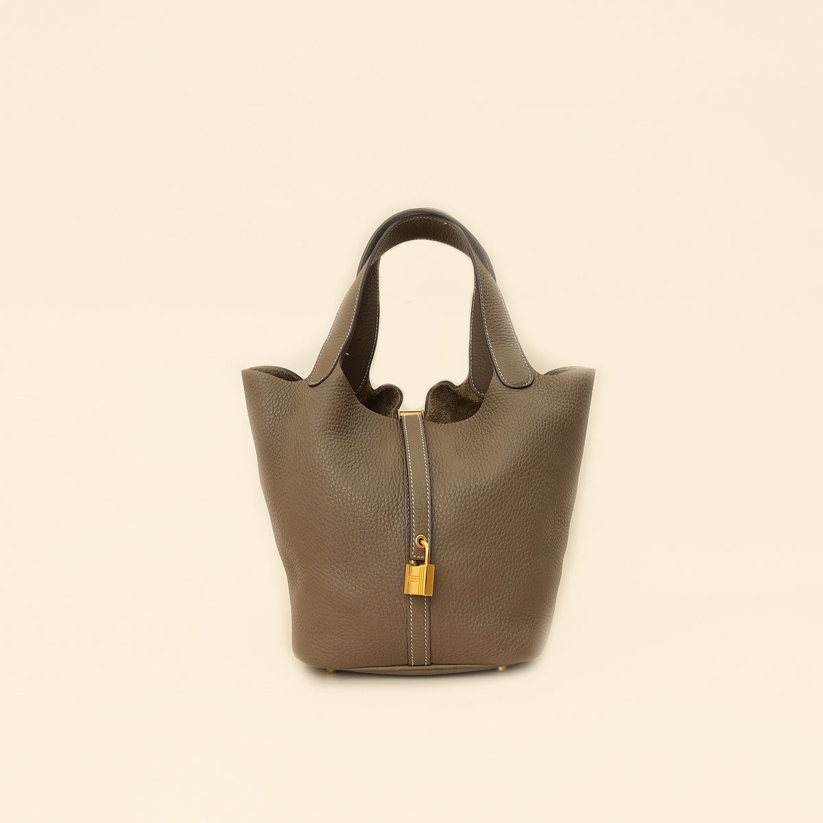 Hermes Etoupe Picotin Lock 22 Bag