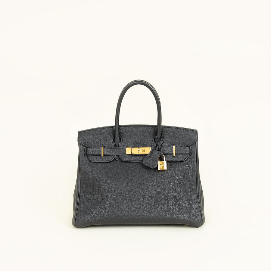Hermes Noir Birkin 30 Bag